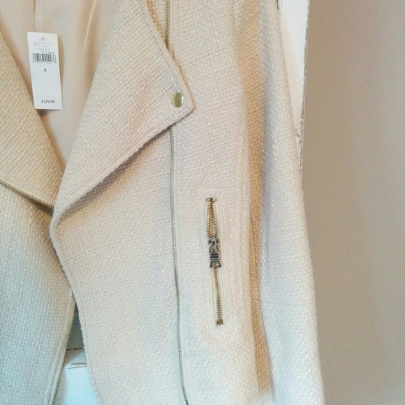 NWT Banana Republic Factory Moto Jacket, Size 4 - Picture 3 of 7